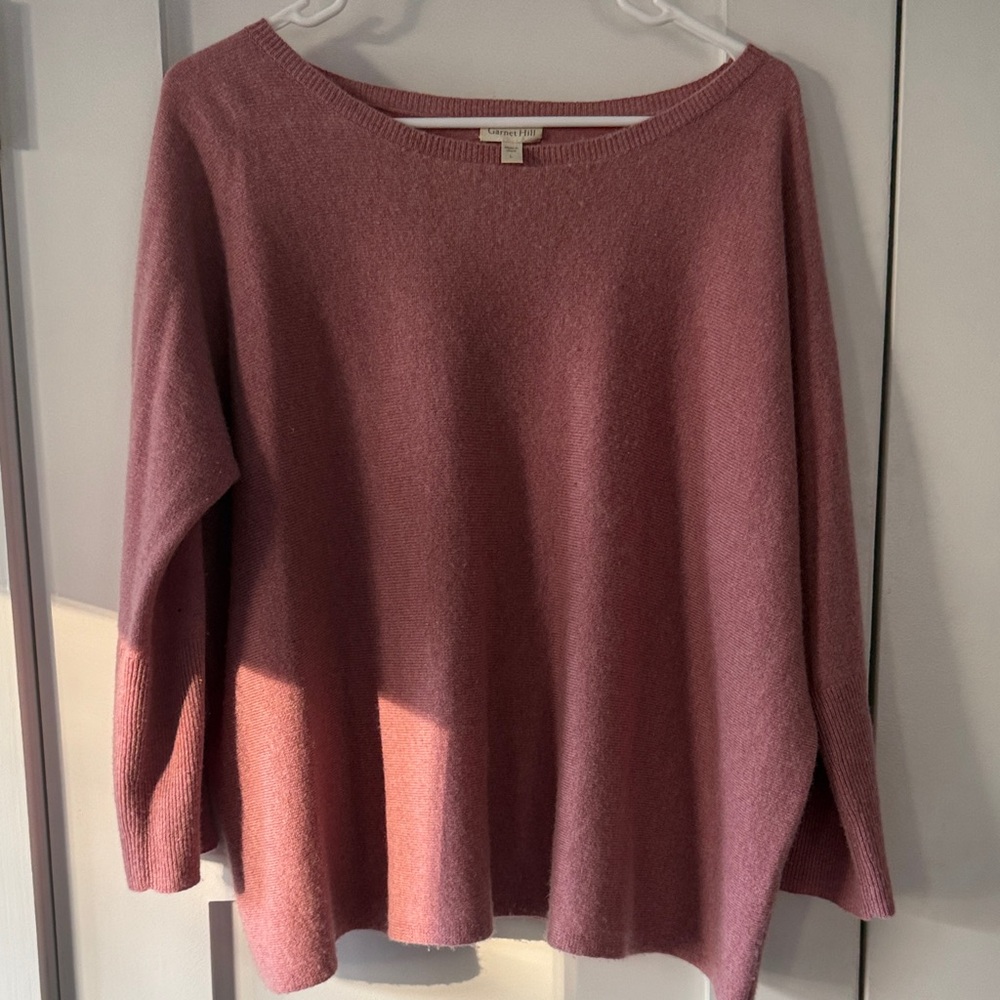 Women's Soft Pink Cashmere Sweater